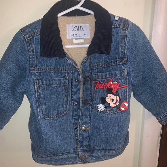 Fleece lined Mickey Mouse denim jacket - Picture 3 of 4